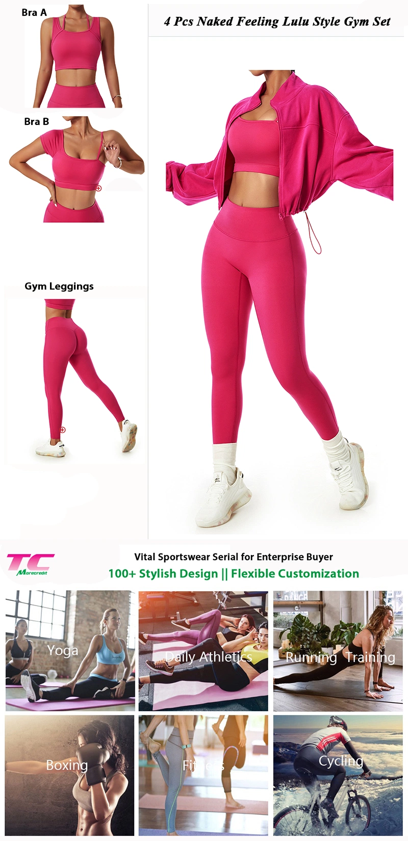 Hot Fashion2/3PCS Fitness Garment Super Soft Ropa De Yoga Clothing for Women, Stylish Sports Bra + High Waist Workout Leggings Home Exercise Gym Wear